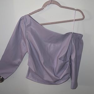 Faux leather Zara top